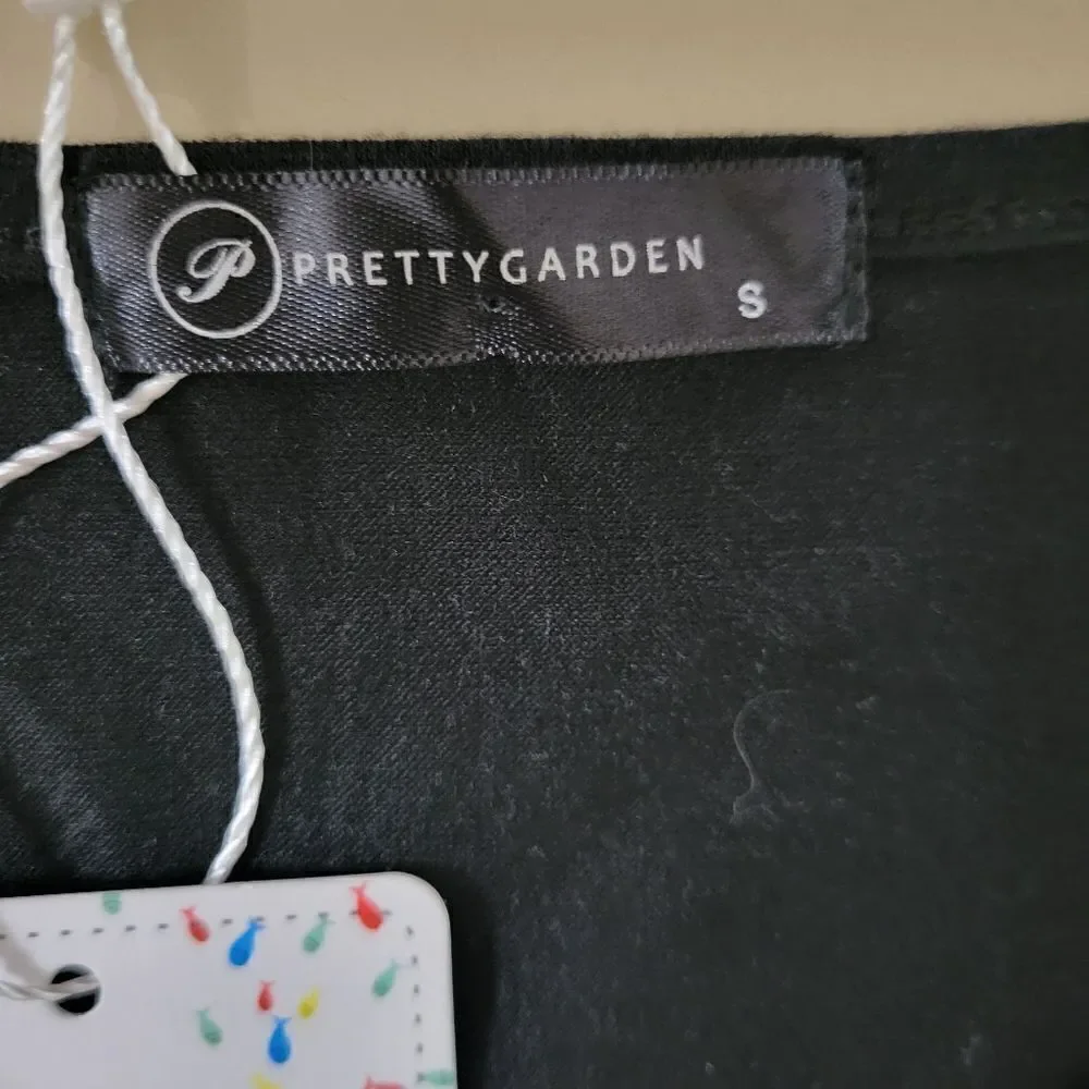 PrettyGarden Black Modern Shell Tank Top - Picture 4 of 12